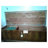 LANE CEDAR CHEST, SLIDING DRAWER, KEY 53 1/4"W