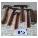 OLD ROCK HAMMERS, PICK HAMMERS