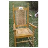 WOODEN WEAVED ROCKER