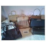 LOT OF VINTAGE PURSES, HANDBAGS
