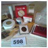 VINTAGE COLOGNE, ATOMIZER, NEW AMITY WALLET, ETC