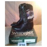 NIB WRANGLER BRAND MENS COWBOY BOOTS SIZE 10 1/2