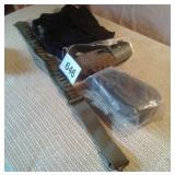 MILITARY 2 PISTOL BELTS, AMMO BELT, POUCH,GERMAN