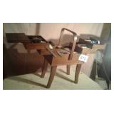 SEWING CABINET FULL OF SUPPLIES