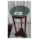MARBLE TOP PLANT STAND