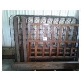 FULL SIZE BED WITH HEAD AND FOOT BOARDS, SPRINGS