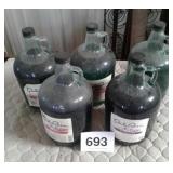 GALLON WINE JUGS FULL OF KEROSENE