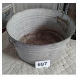 GALVANIZED TUB WITH HANDLES
