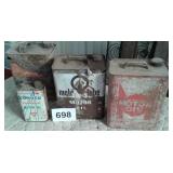 MOTOR OIL CANS