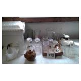 FLOWER VASES, TEA POTS, ETC