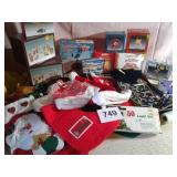 LARGE LOT OF MISC CHRISTMAS ITEMS