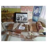 LOT OF MISC ITEMS..BEACH BOYS, HOLSTER