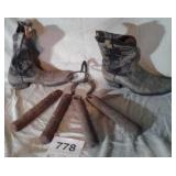 HORSESHOE ART, MENS COWBOY BOOTS, ANCHORS