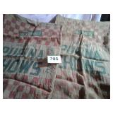 2 - 100 LB PURINA CHOW FEED SACKS