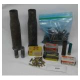 EMPTY SHELL CARTRIDGES, RIFLE SHELLS, 37 MM