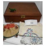 NICE WOODEN BOX, ETC