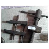 2 - LARGE PRIMITIVE VISE / left one is 12" x 15"