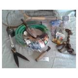 MISC ITEMS, GARDEN HOSE, GARDEN TOOLS, ETC