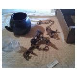 WOODEN CRATE, APPLE PEELER,ANIMAL TRAP,ETC