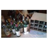 CASE OF EMPTY WINE BOTTLES