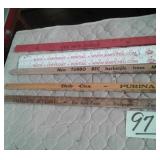 ADVERTISING YARD STICKS