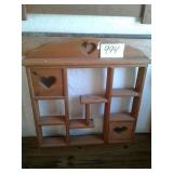 HEART KNICK KNACK SHELF