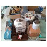 SPICE RACK, KITCHEN ITEMS, ETC.