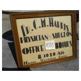 DR. HARRIS HOURS PICTURE