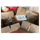 GLASSES, GOBLETS...8 PCS.