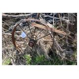 2 OLD STEEL WHEELS
