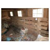 7) OLD WOOD HOG CRATES