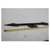 33" DRAGON CARVED WOOD SPEAR W/EAGLE