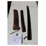 3) JAPANESE KNIFE SCABBARDS