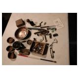 OLD MARBLES, CIGAR DISH, ETC