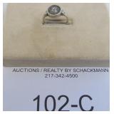 STERLING SILVER GREEK, ROMAN COIN RING..SIZE 9