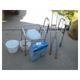 WALKER, RAISED TOILET SEAT,ETC