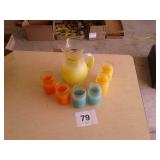 RETRO PITCHER AND GLASSES SET