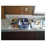 Plastic tote tray garden tools gloves ShamWow Etc