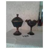 FENTON CARNIVAL GLASS X2