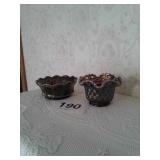 FENTON CARNIVAL GLASS BOWLS X2