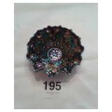FENTON CARNIVAL GLASS FLUTED 8 1/2" BOWL