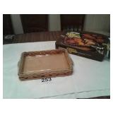 PYREX BAKER IN A BASKET DISH