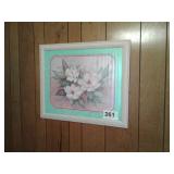 FRAMED FLOWER PICTURE