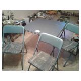 COSCO CARD TABLE WITH 3 CHAIRS