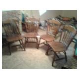 4PC. OAK DINING ROOM CHAIRS