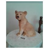 CERAMIC LION CUB STATUE