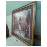 HOME INTERIORS FRAMED BRIDGE PRINT