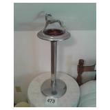 RETRO GREYHOUND PEDESTAL ASHTRAY