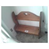 WOODEN HEART-SHAPED BENCH