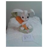8 1/2" PRECIOUS MOMENTS CERAMIC BUNNY STATUE